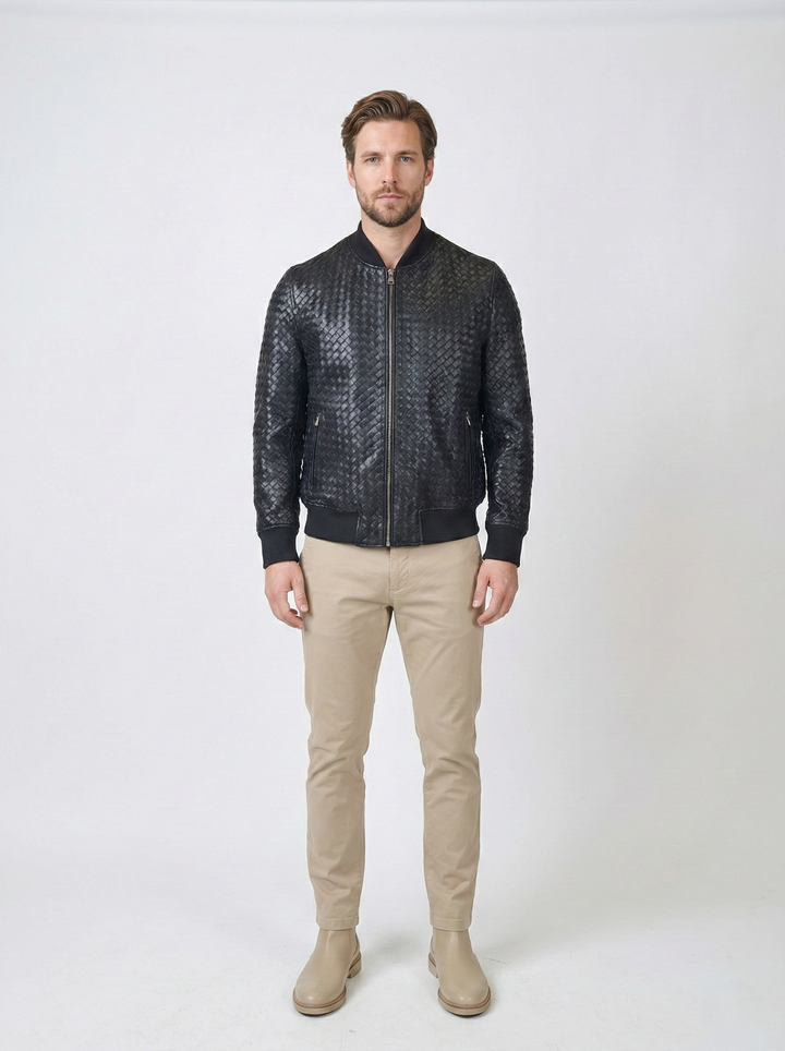 Luca, 68 cm. - Lammnappa - Man - Svart