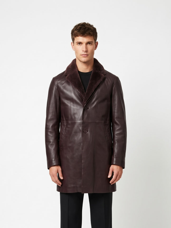 Enzo – Lamm-Dace-Leder – Herren – schönes Braun