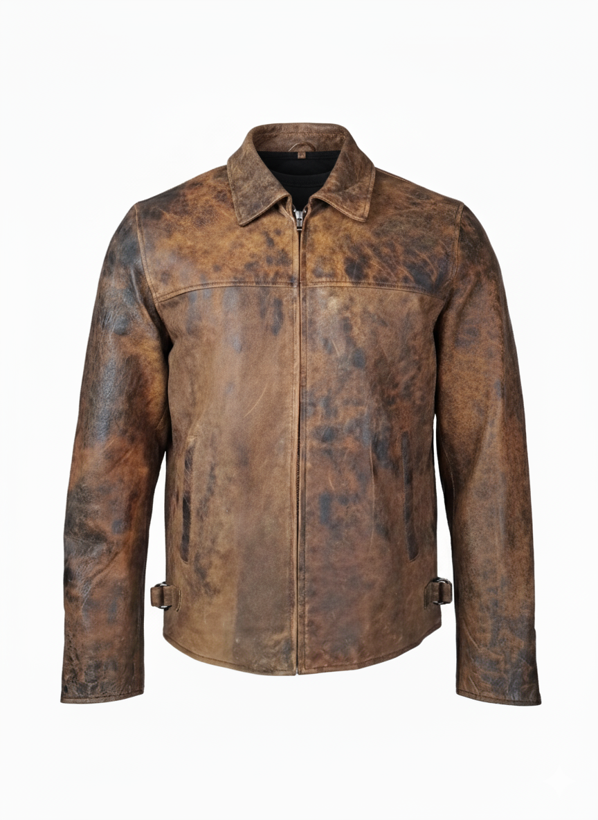 James Dean, 65 cm. - Collar - Leather - Man - Brown