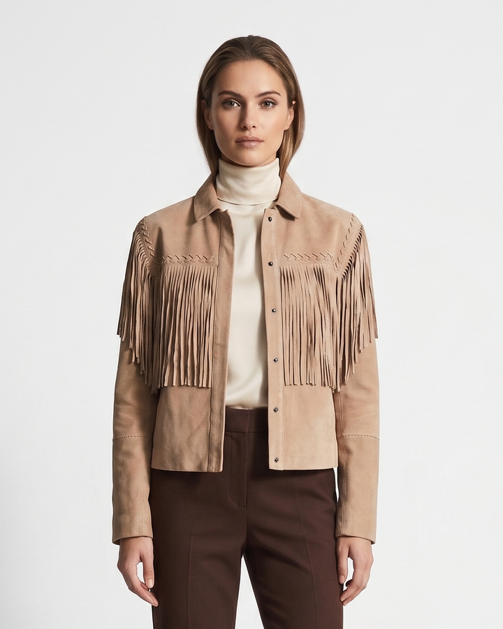 Kristall, 52 cm. - Krage - Getmocka - Dam - Taupe