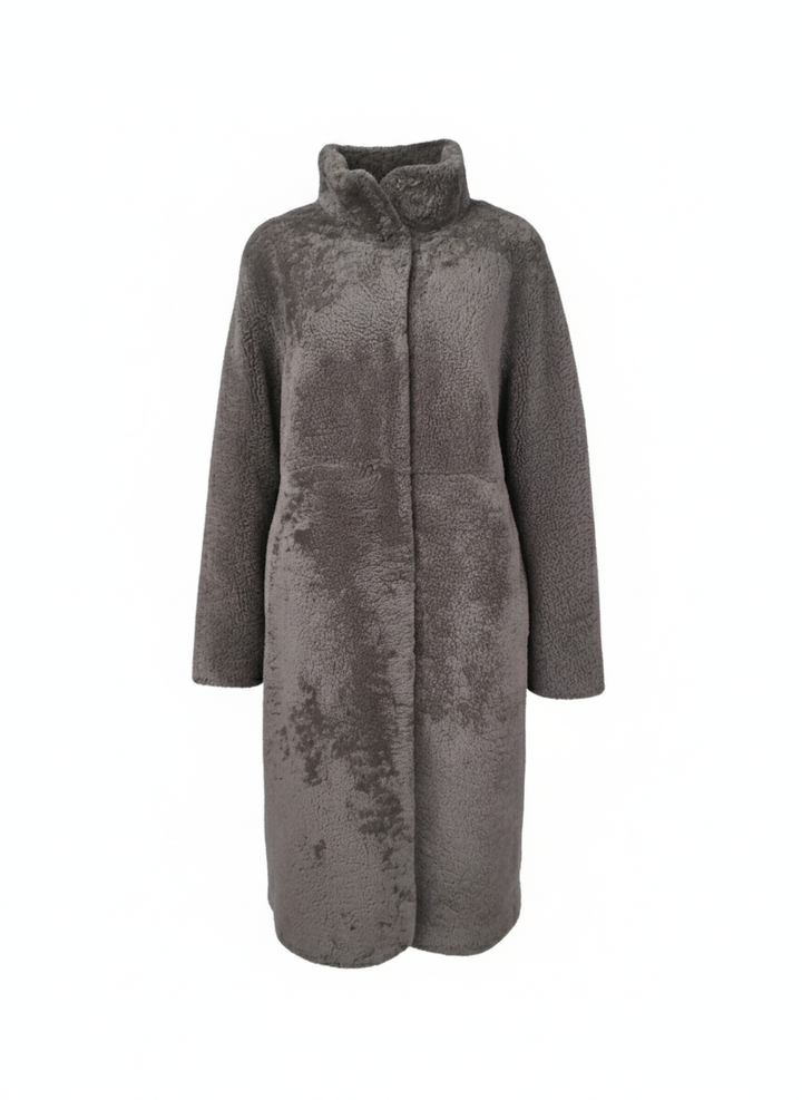 Filuka, 100 cm. - Halsband - Curly Lamb - Damen - Taupe