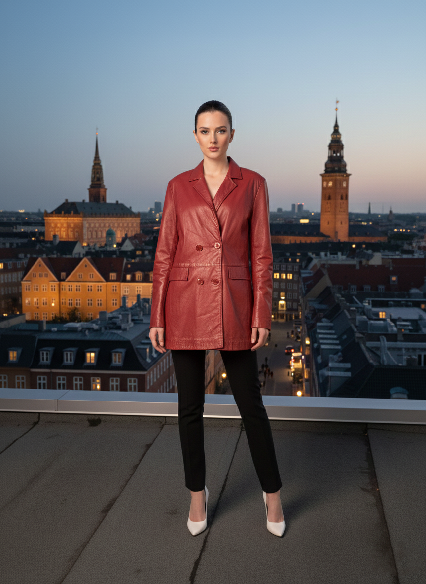 Jasper - Lamm-Malli-Leder - Damen - Rot