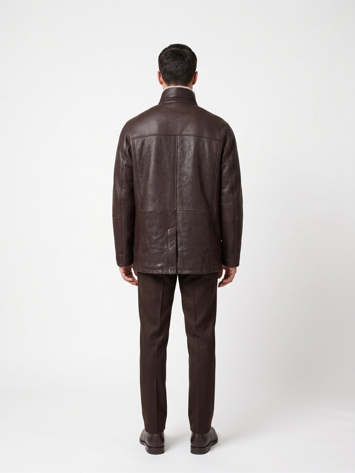 Jack, 80 cm. Nappa Lamb Crack - Man Brown