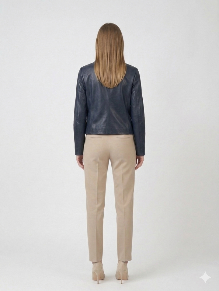 Cana, 52 cm. - Lamb Dior Bonded Läder-Dam - Svart