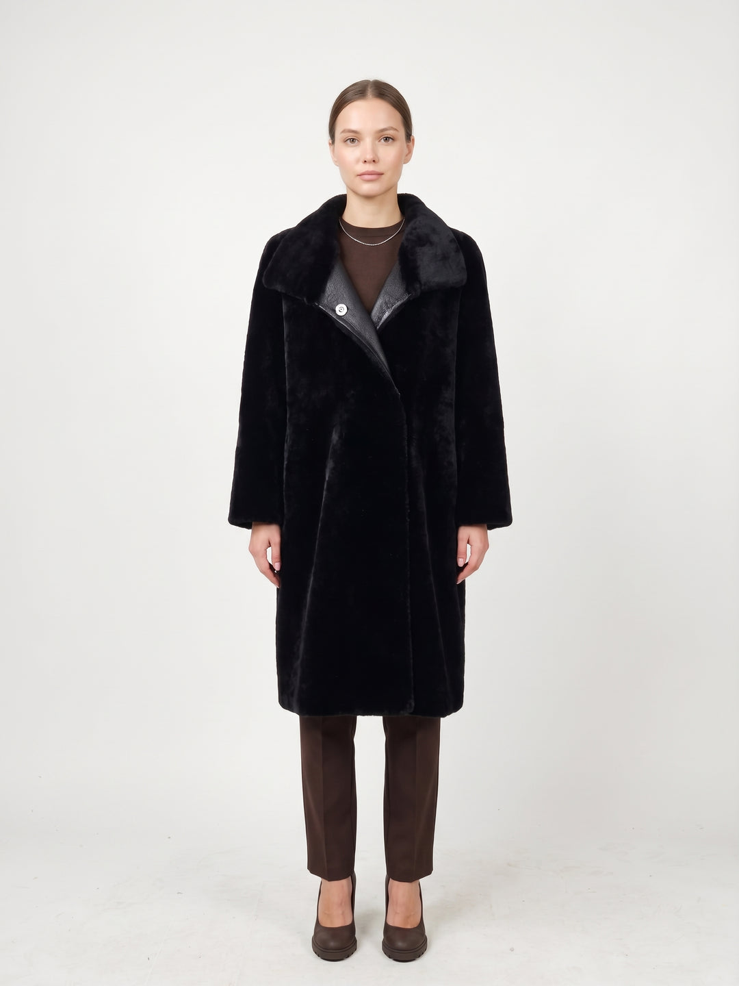 Jamie, 105 cm. - Krave - Nappa Lamb - Damer - Sort