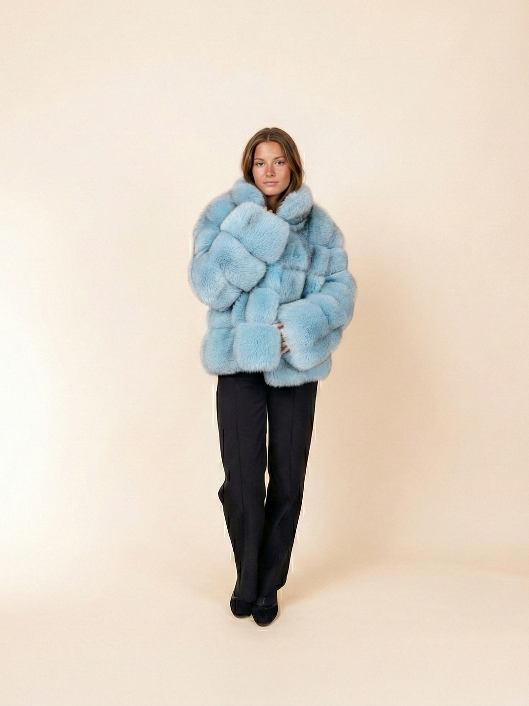 Virginia, 60 cm. - Blue Fox - Women - Turquoise