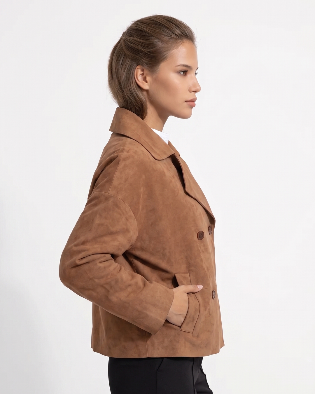 Adrina, 56 cm. - Getmockaläder - Dam - Cognac