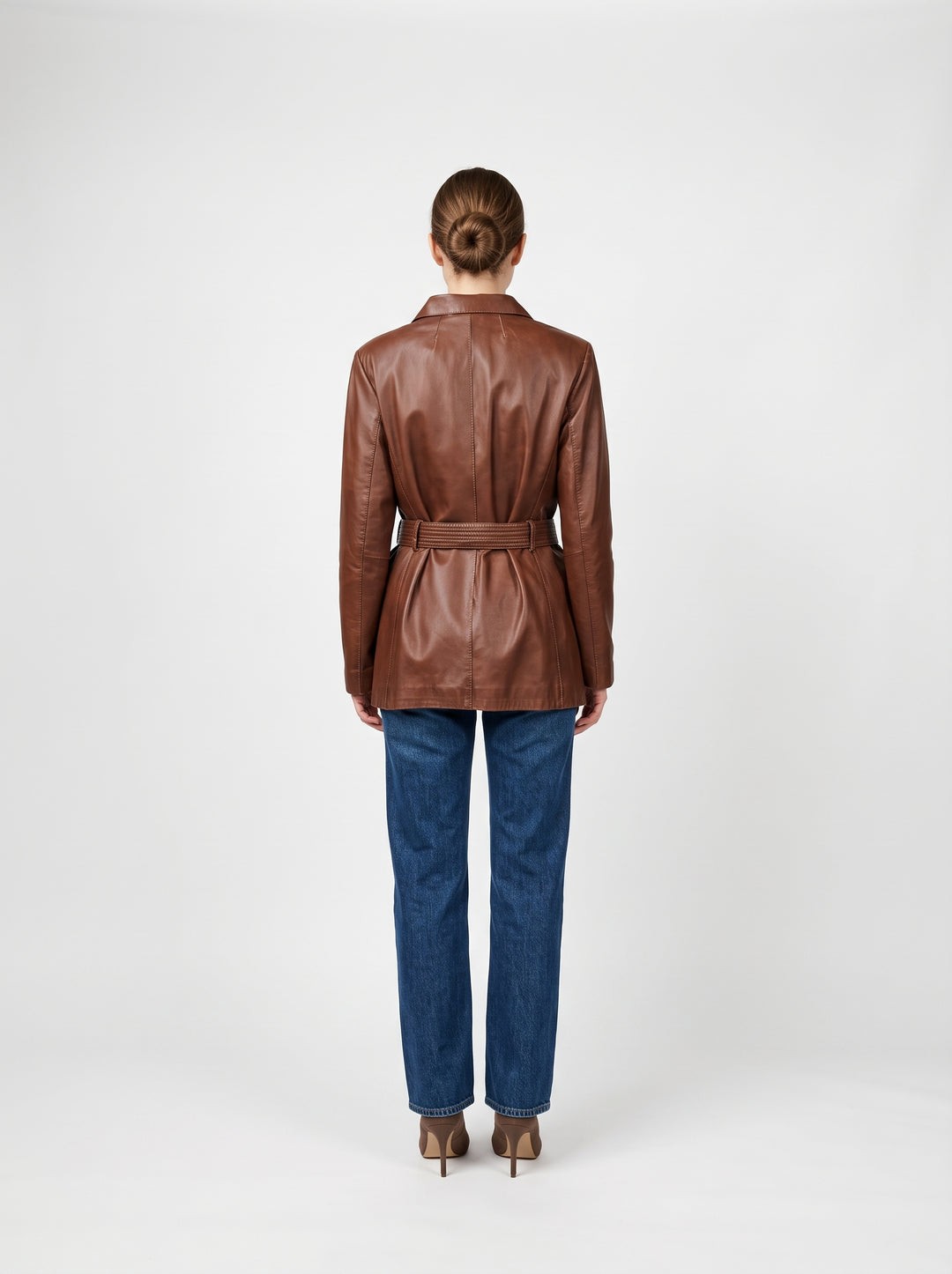 Jolene - Lamb Thick Dace Läder -Dam - Whisky