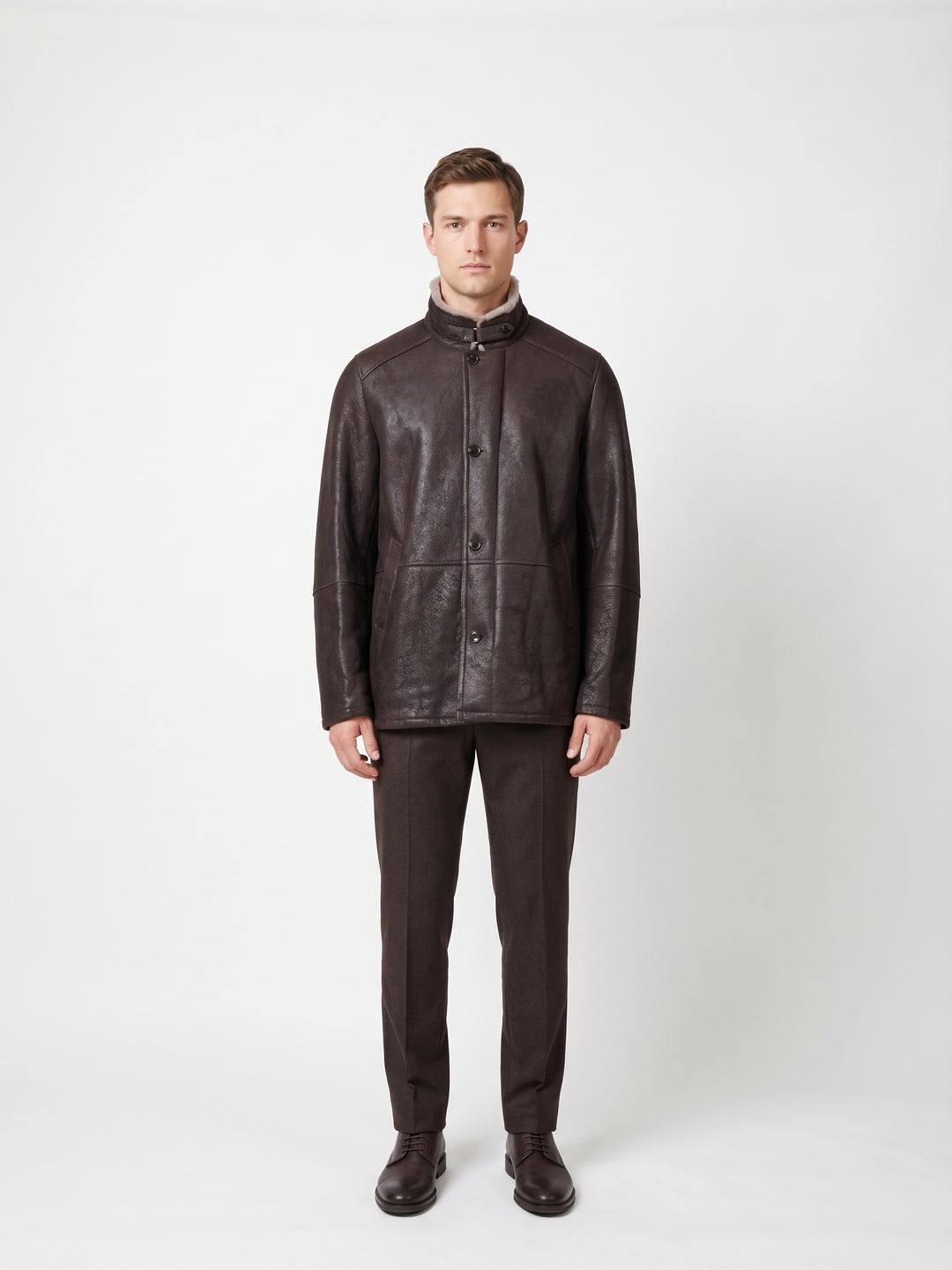 Jack, 80 cm. Nappa Lamb Crack - Man Brown