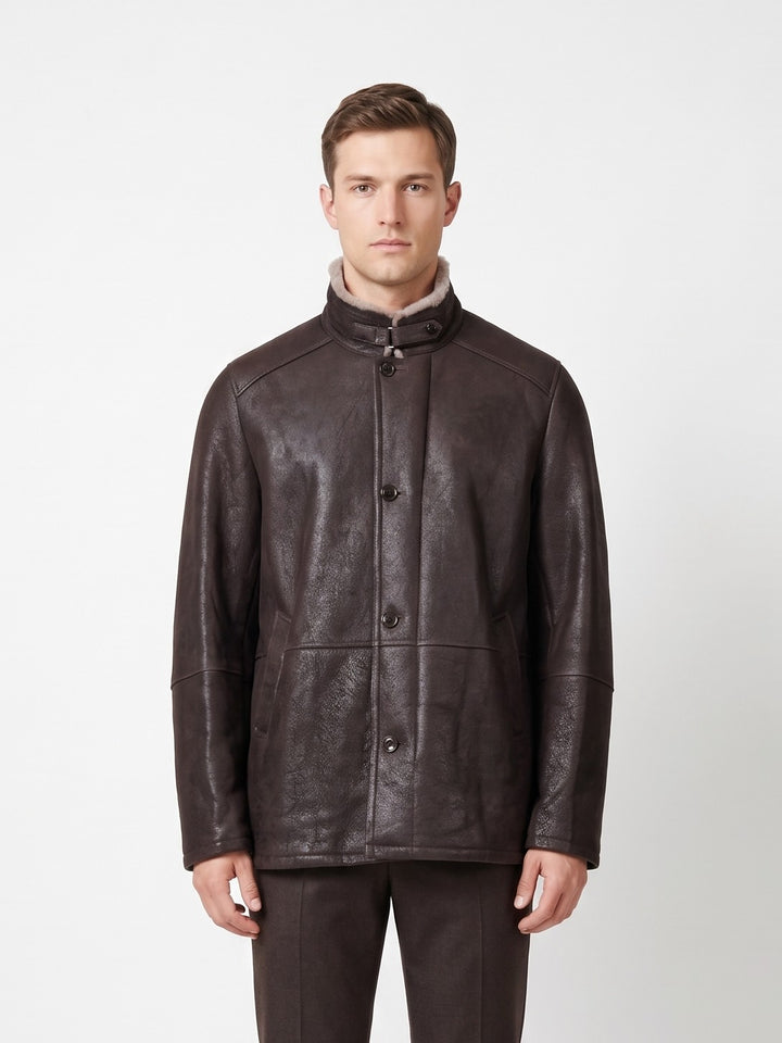 Jack, 80 cm. Nappa Lamb Crack - Man Brown