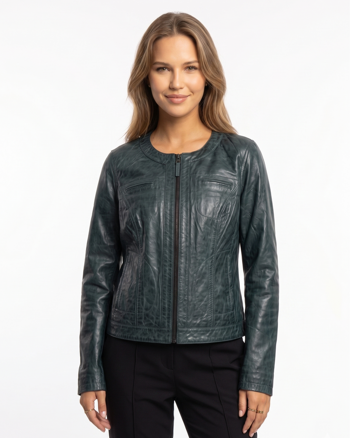 Chantel – Lamm-Malli-Leder – Damen – Kupfergrün