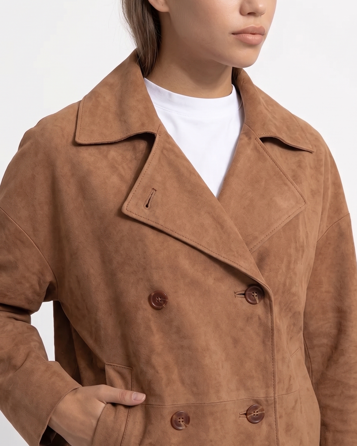 Adrina, 56 cm. - Getmockaläder - Dam - Cognac