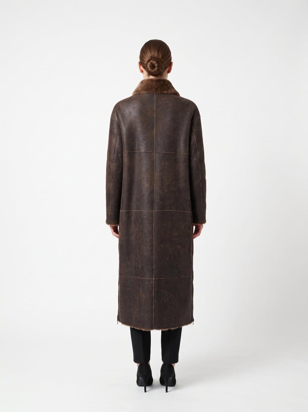 Katarina, 120 cm Nappa Lamb Crack - Women Cafe Latte
