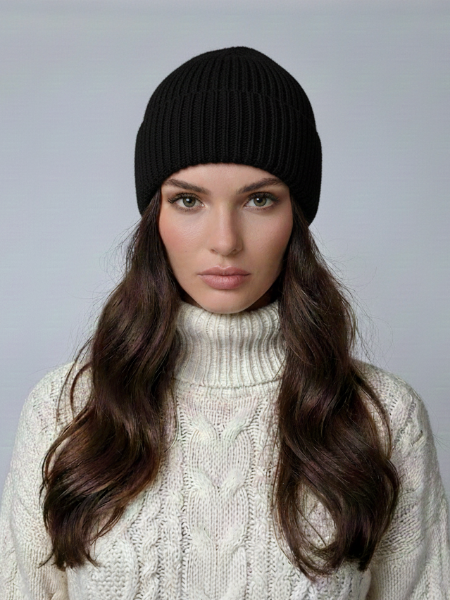 SY -1785 HAT - 100% Ull - Tilbehør - Svart