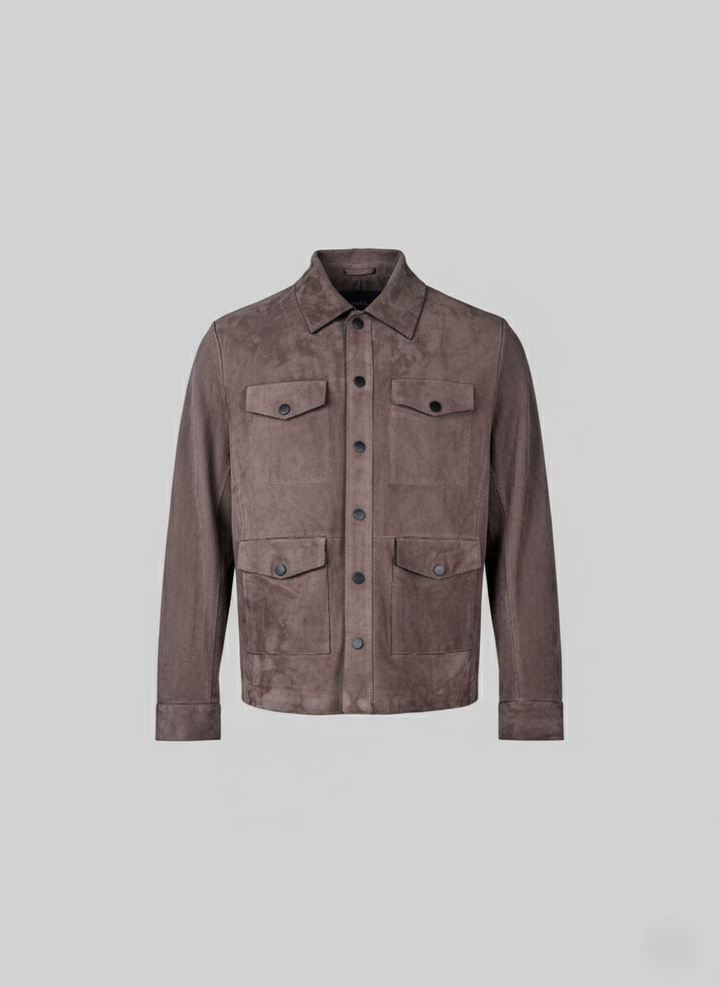 Gerhard, 65 cm. - Krage - Thick Leather för getmocka - Man - Mörkgrå