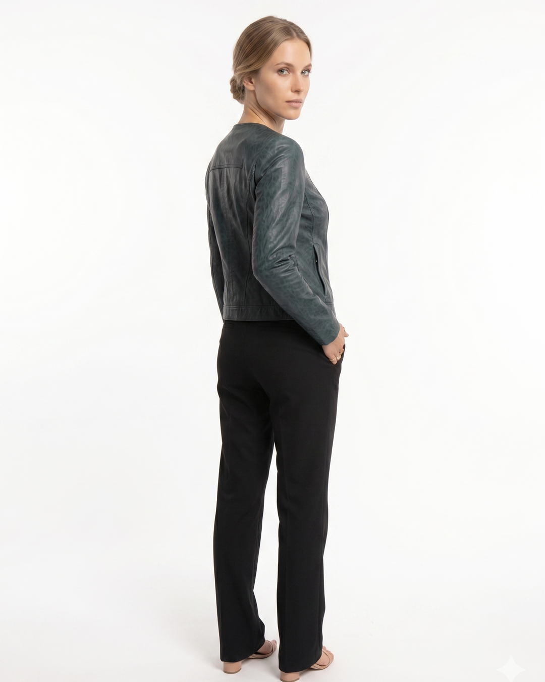Chantel – Lamm-Malli-Leder – Damen – Kupfergrün