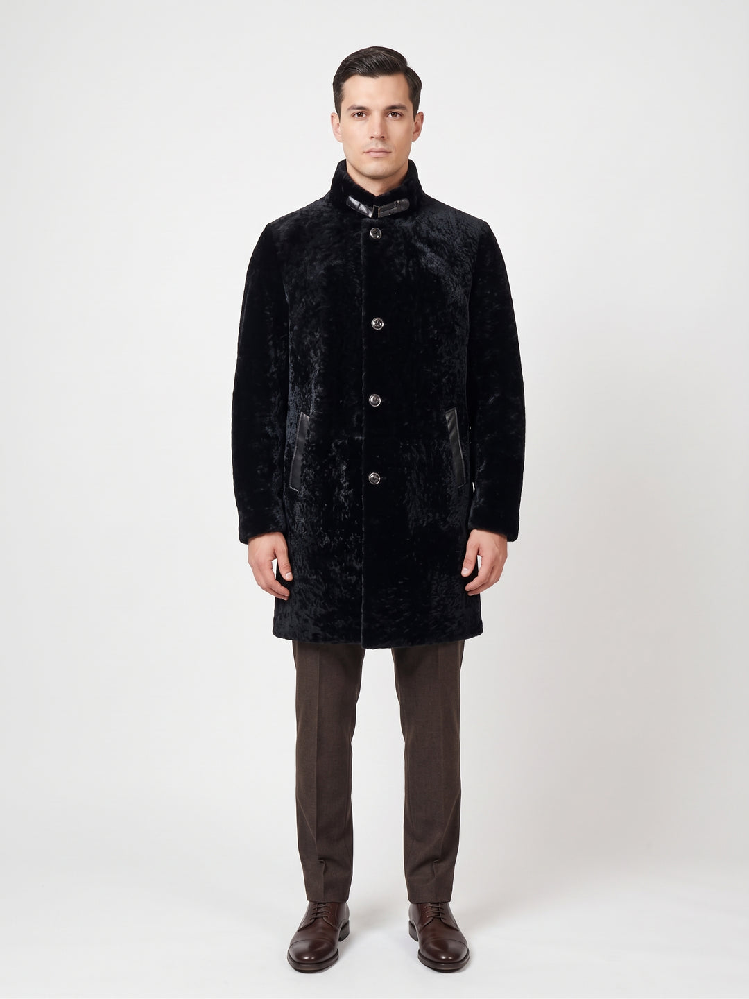 Jallel, 100 cm. Wave Lamb - Man Black