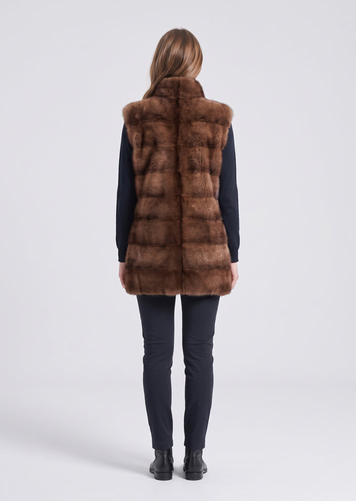 Nelly Vest, 70 cm. - Mink - Kvinner - Pastell