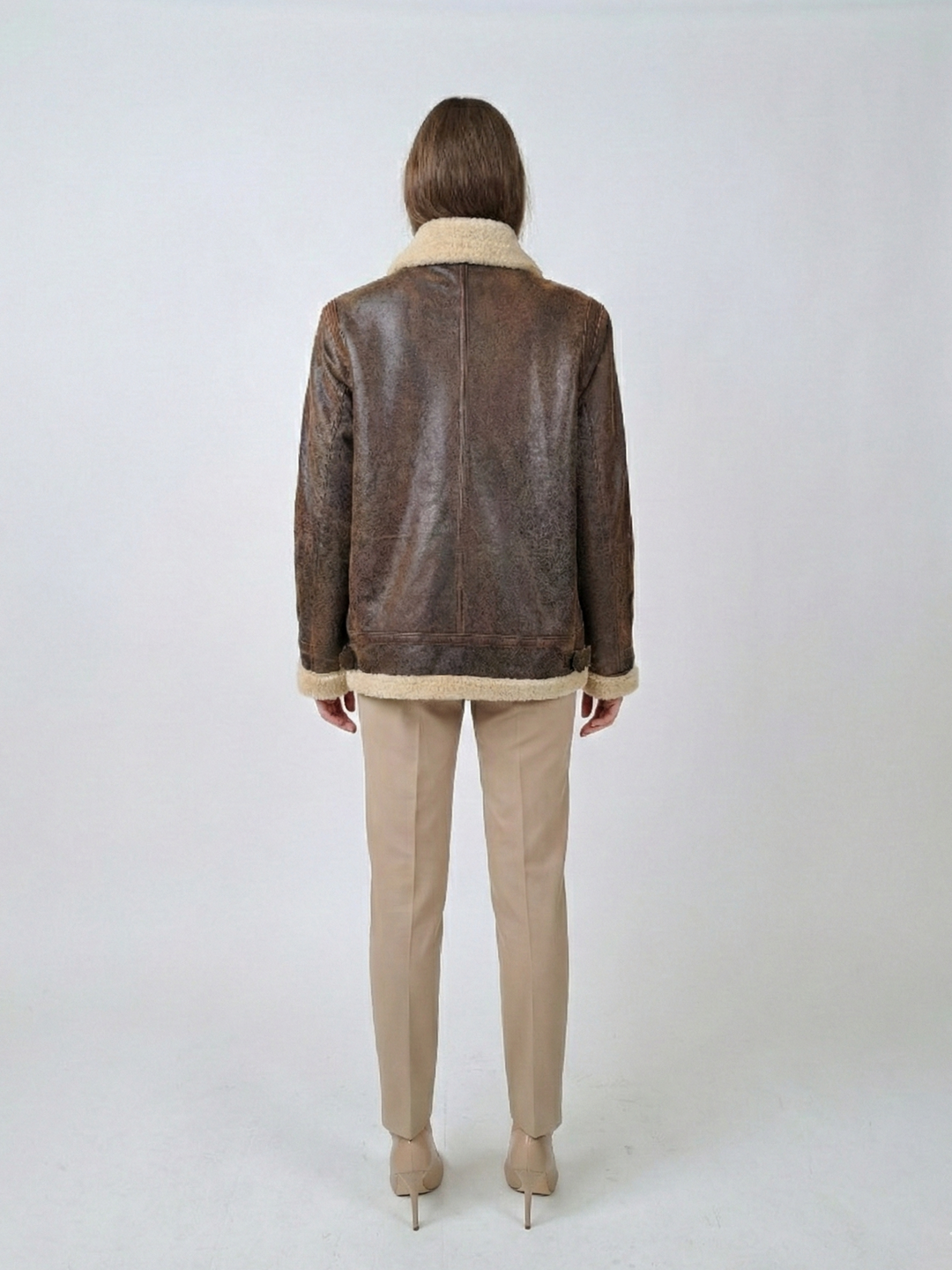 Giggles – Komfort – Lamm-Tornado-Leder – Damen – Mittelbraun