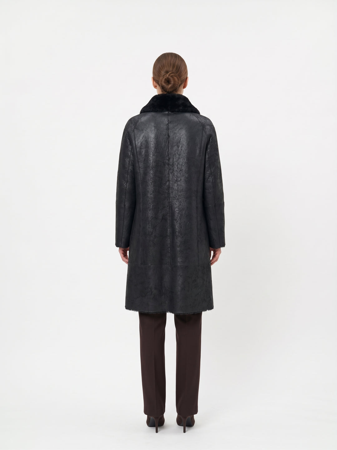 Jamie, 105 cm. - Krave - Nappa Lamb - Damer - Sort