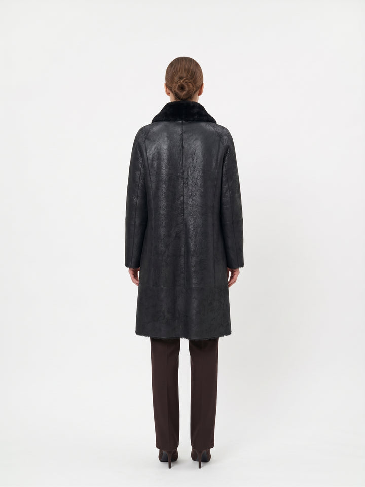 Jamie, 105 cm. - Krave - Nappa Lamb - Damer - Sort
