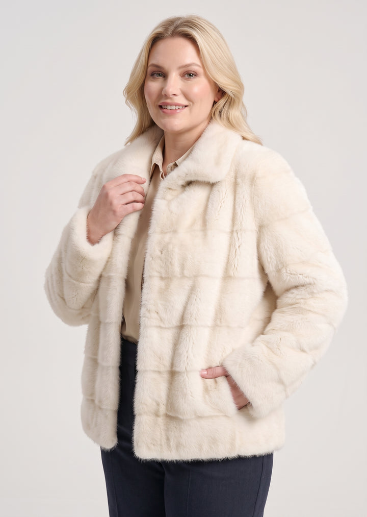 Olise, 60 cm. - Mink - Kvinder - Elfenben
