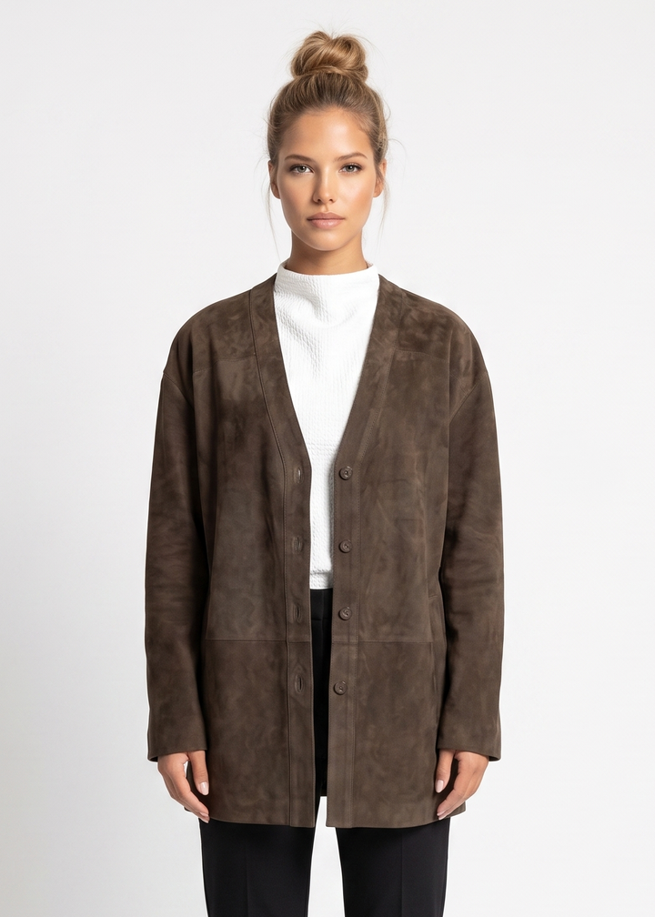 Filza, 75 cm. - Getmockaläder - Dam - Oliv