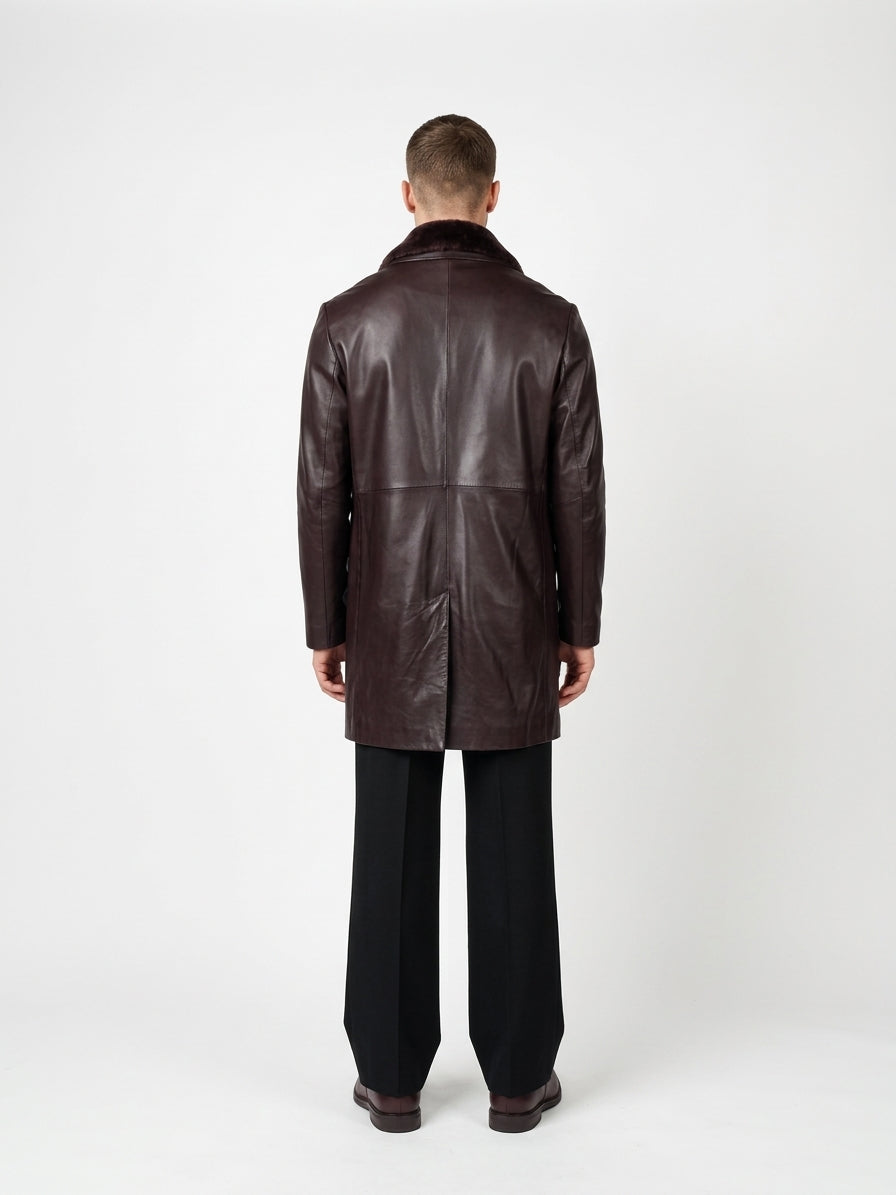 Enzo – Lamm-Dace-Leder – Herren – schönes Braun
