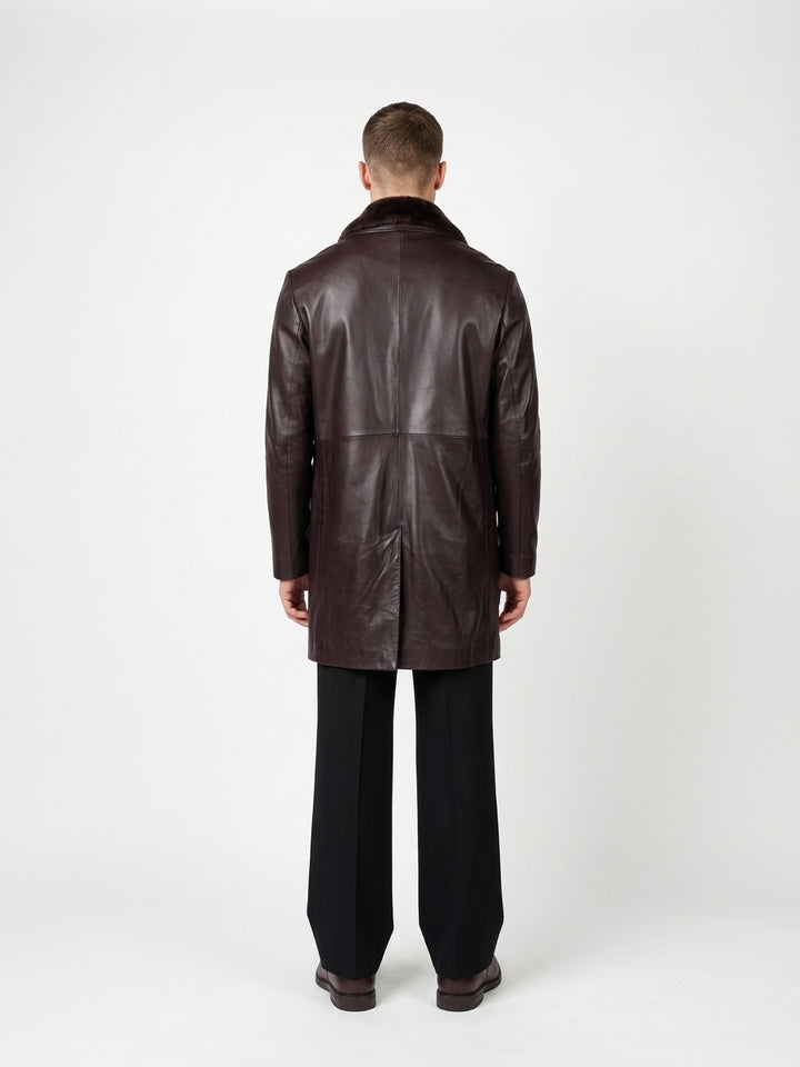 Enzo – Lamm-Dace-Leder – Herren – schönes Braun