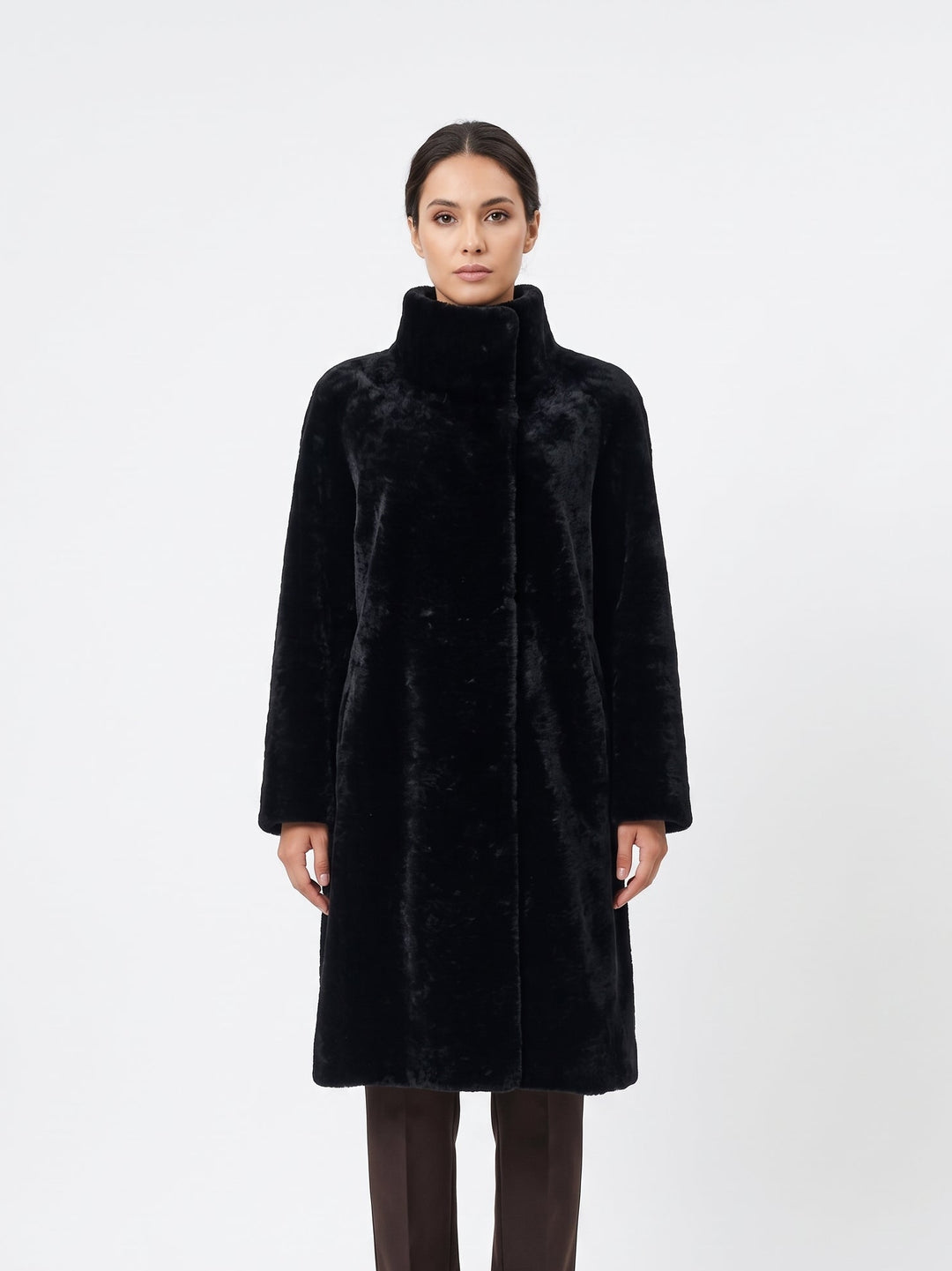 Jamie, 105 cm. - Krave - Nappa Lamb - Damer - Sort