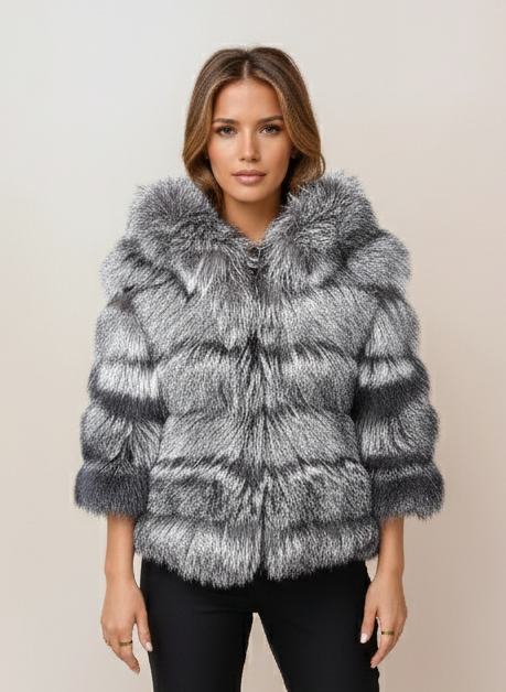 BF-170990, 57 cm. - Silberfuchs - Frauen - Natur