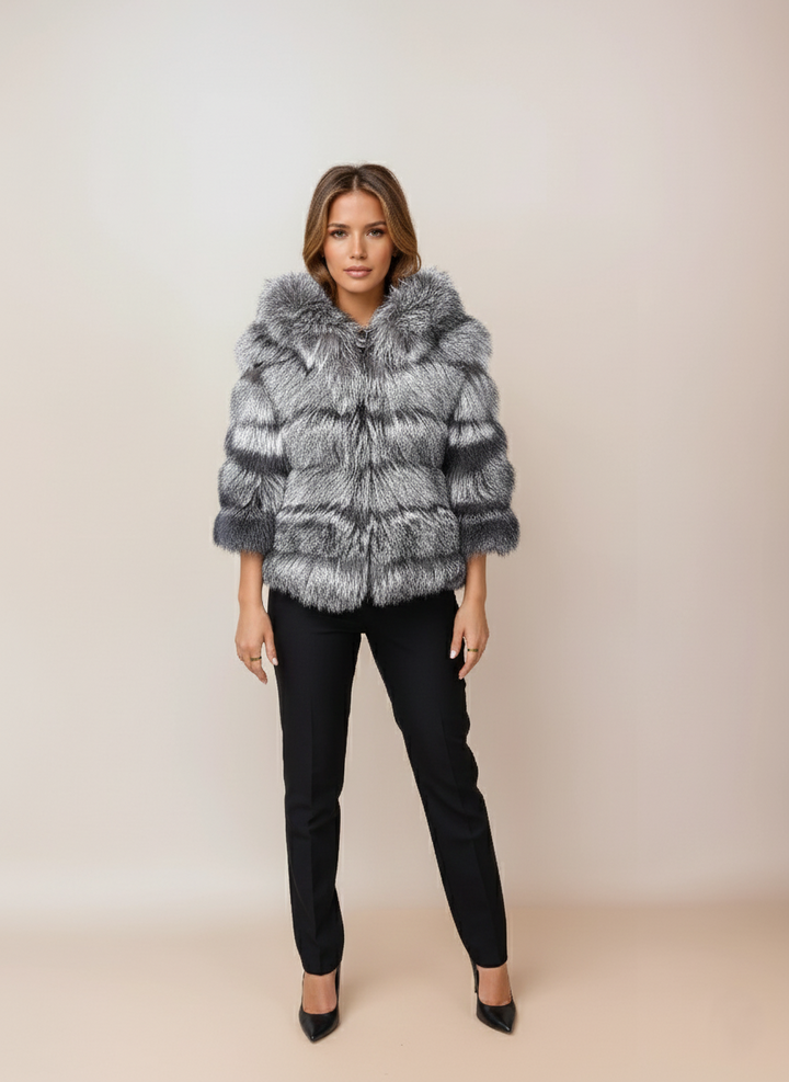 BF-170990, 57 cm. - Silberfuchs - Frauen - Natur