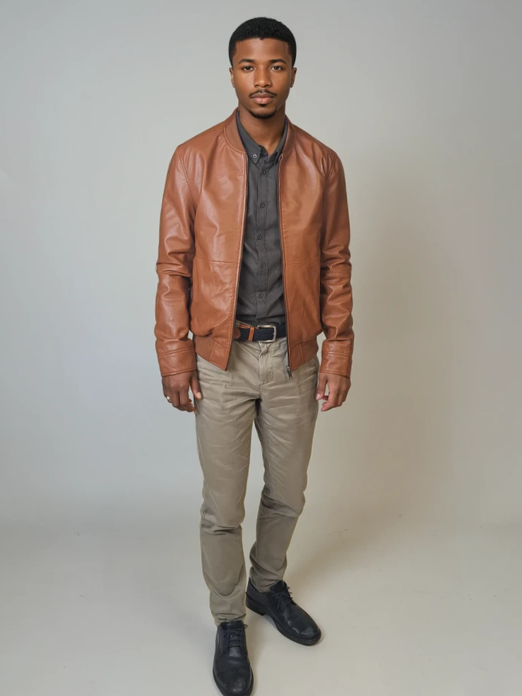 Benn - Lamb Thick Dace Leather -Women - Cognac