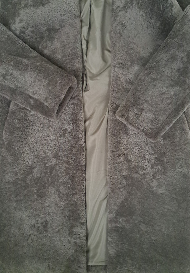 Filuka, 100 cm. - Halsband - Curly Lamb - Damen - Taupe