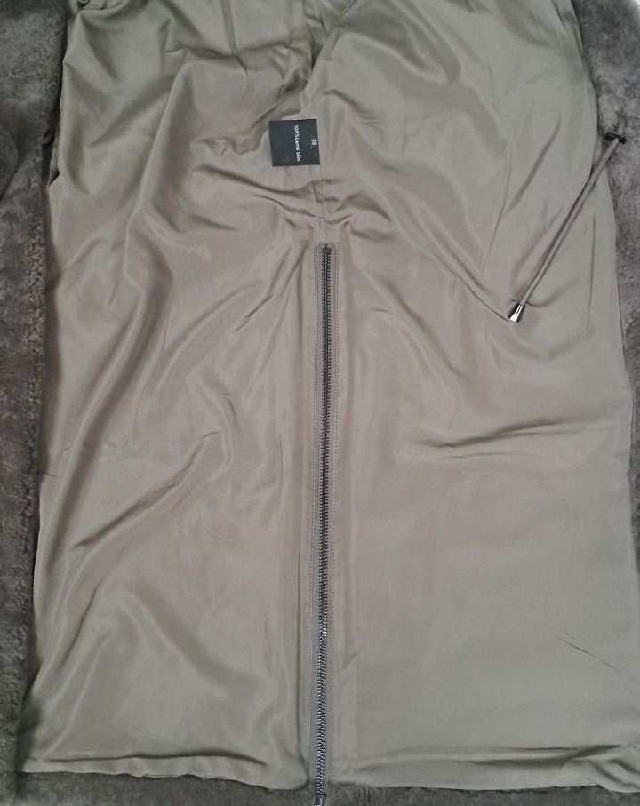 Filuka, 100 cm. - Halsband - Curly Lamb - Damen - Taupe