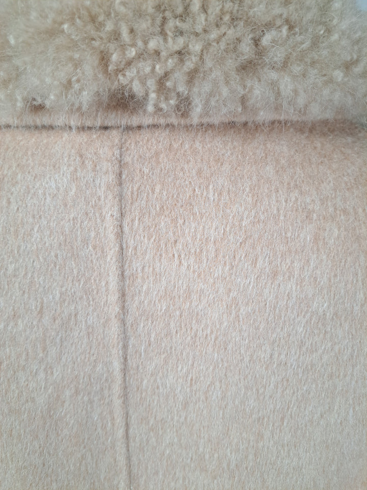 Hava & Hava, 100 cm. - Kragen - Wollmischung - Damen - Kamel