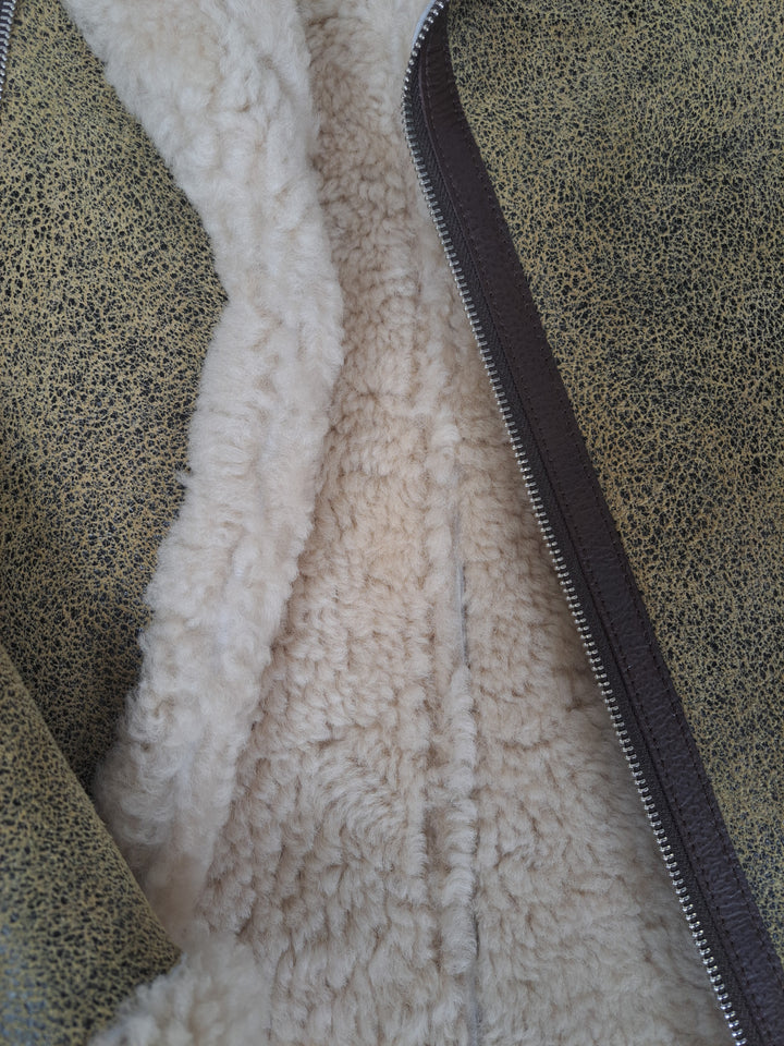 Irwing, 72 cm. - Lamb Crackle - Mann - Beige