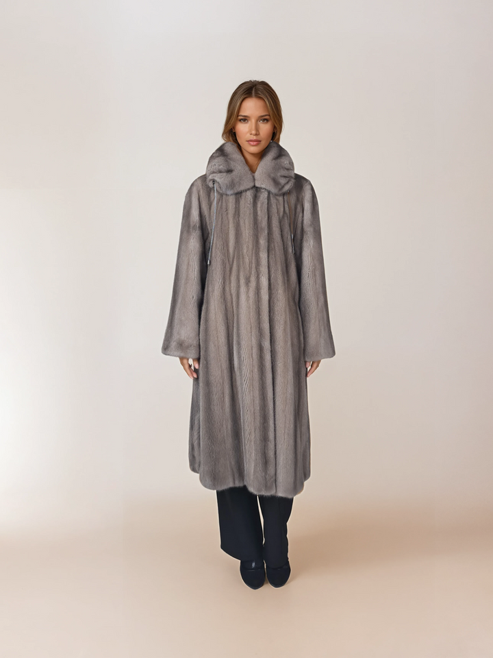 Alina, 110 cm. - Mink Let Out - Women - Silver Blue