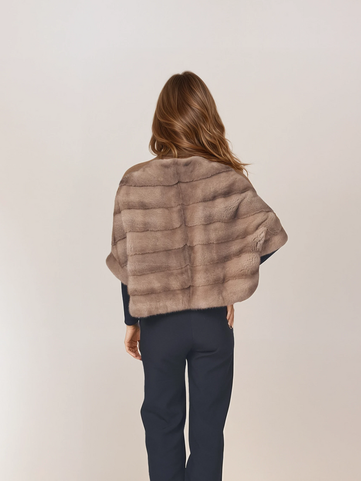 Tüll, 50 cm. - Nerz - Damen - Pastell / Nerzpelz - Levinsky - Kvinde