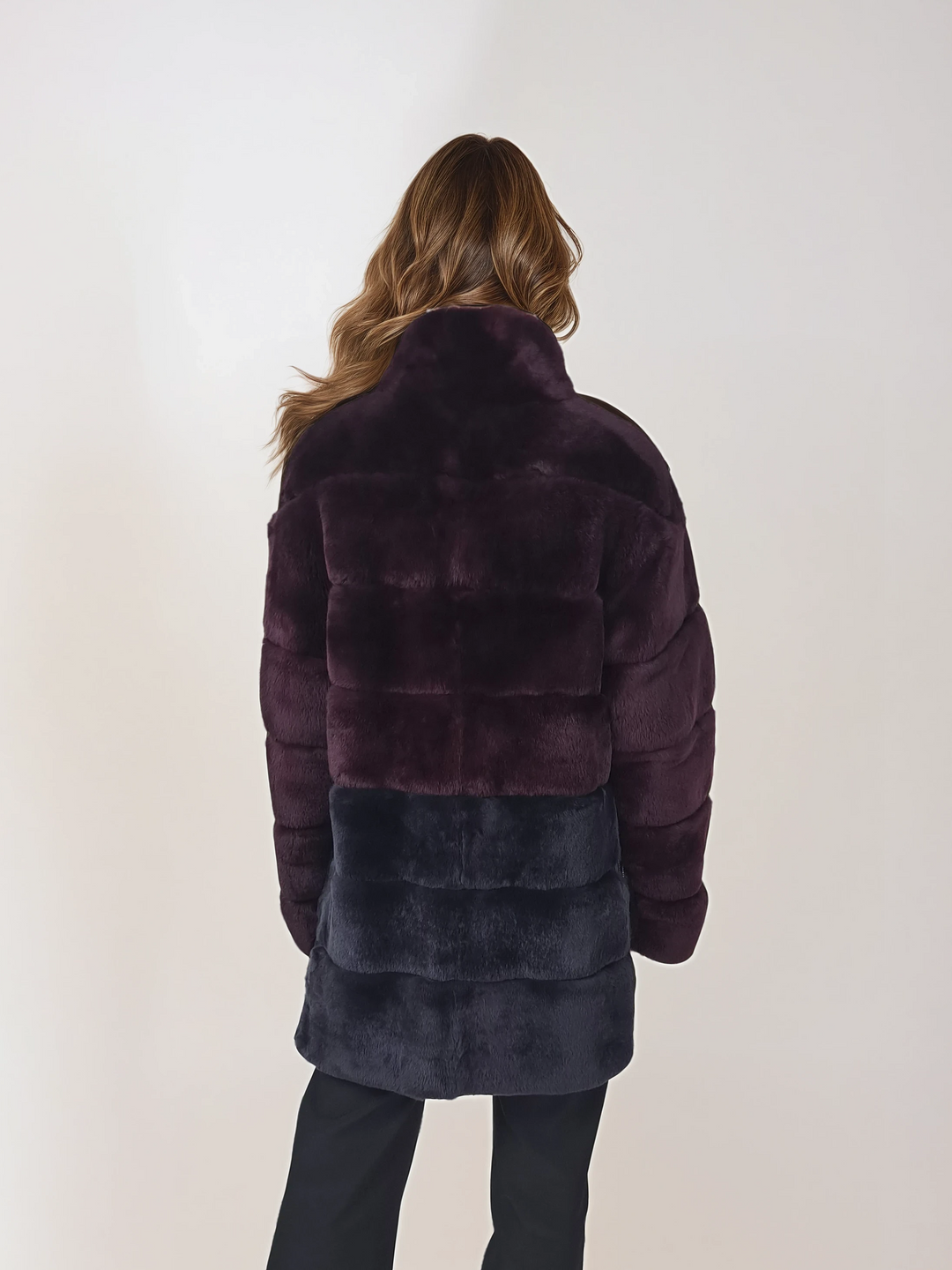 Hachan, 80 cm. - Rex - Women - Wine & Charcoal