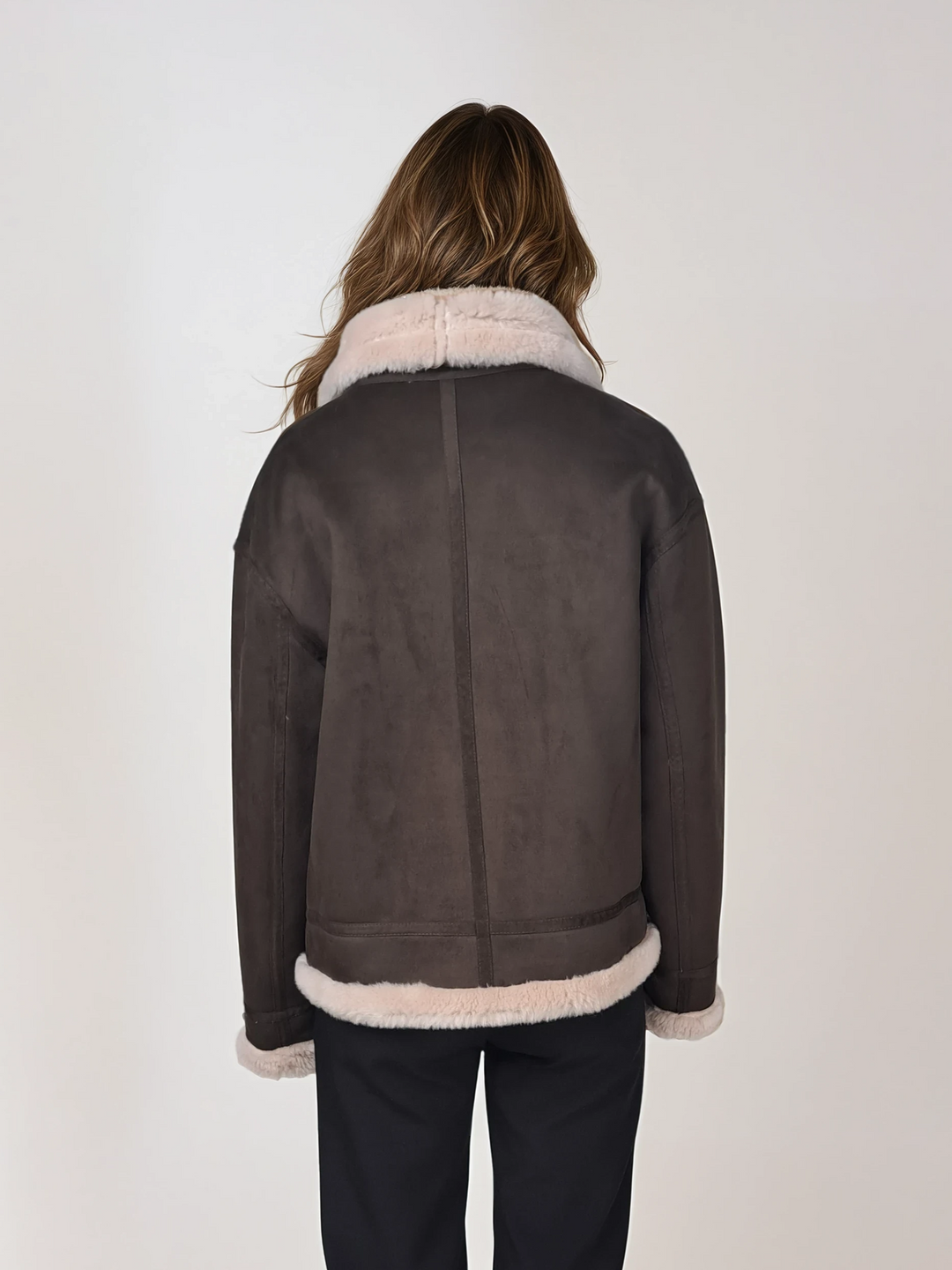 Heidi, 60 cm. - Collar - Air Wool - Women - Ganix Brown