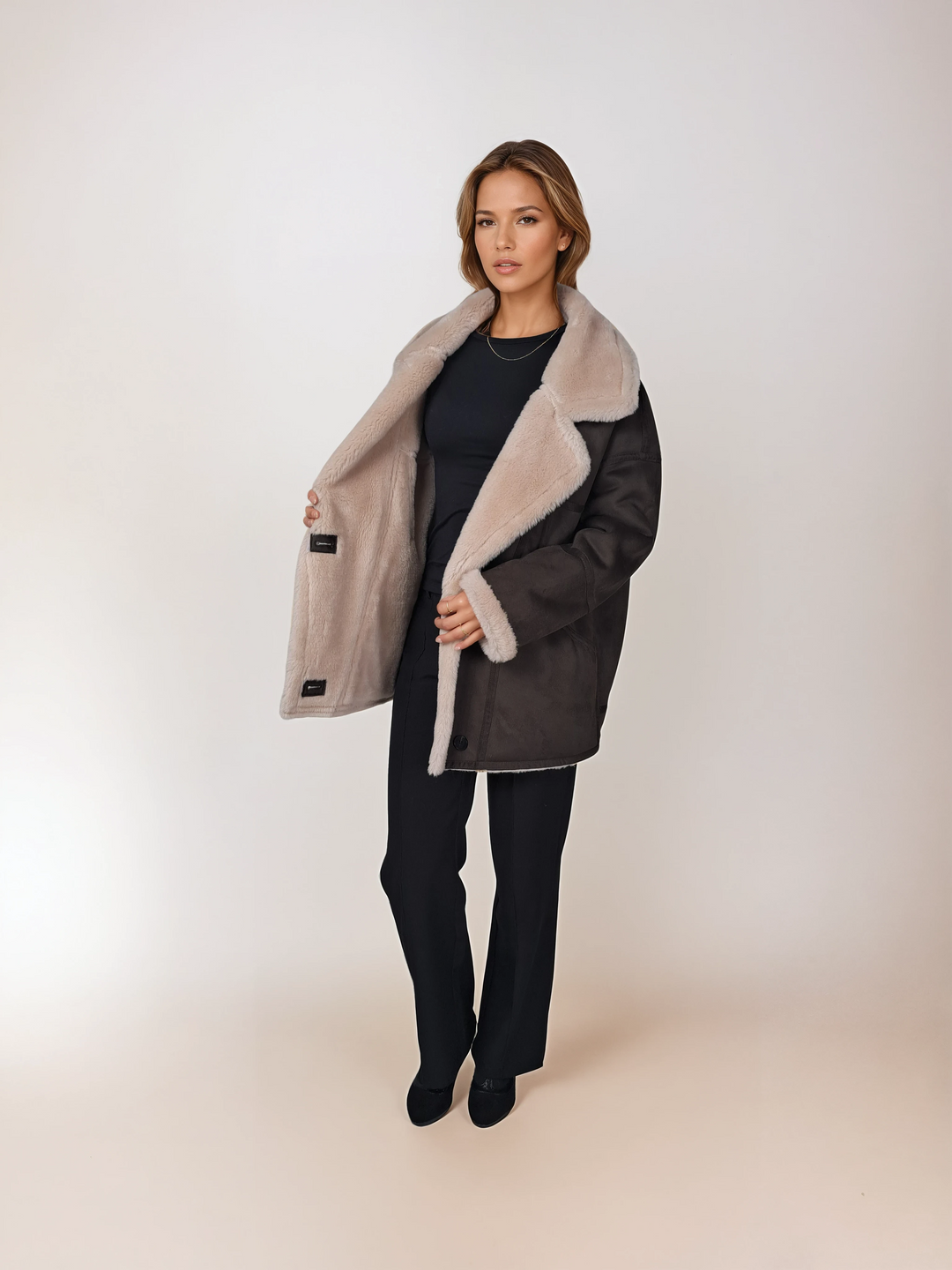 Ibi 75 cm. - Air Wool - Women - Chestnut