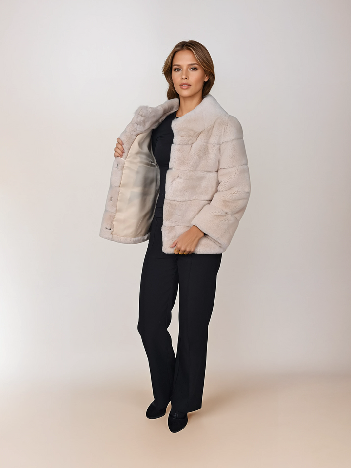 Ipollita, 55 cm. - Collar - Rex - Women - Ivory