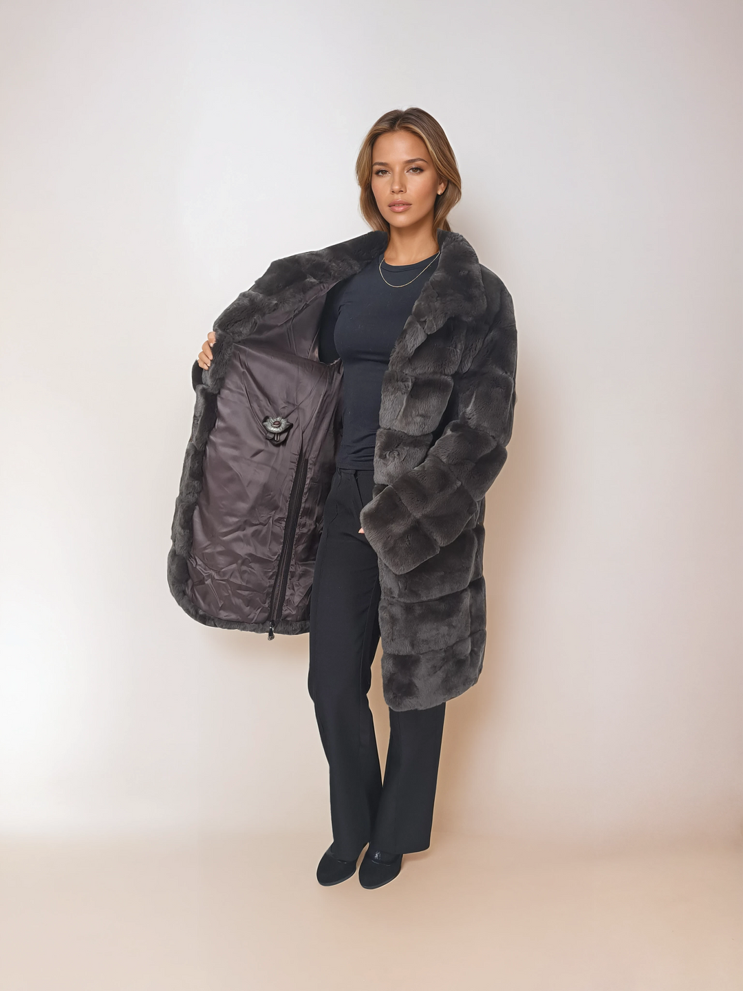 Hachan, 80 cm. - Rex - Damen - Schokolade