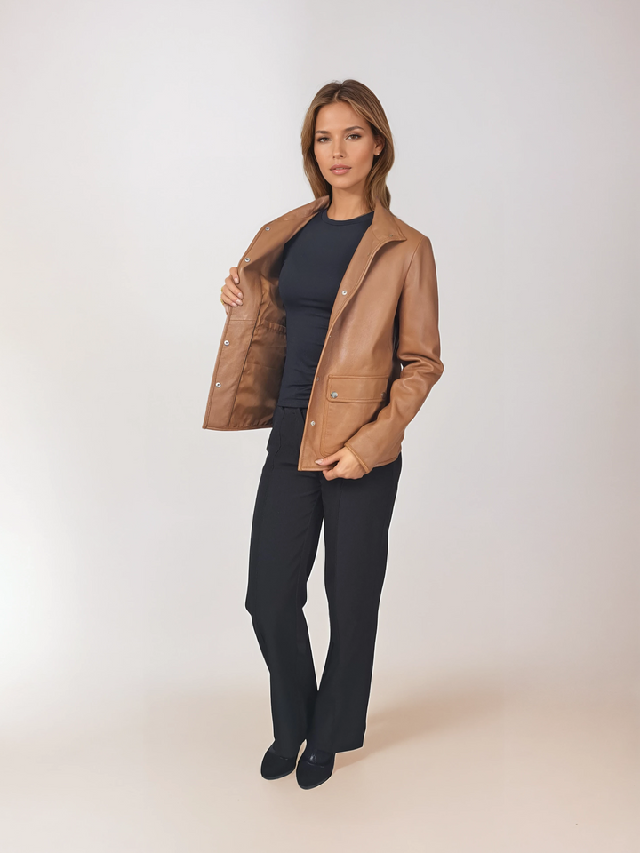 Illina, 61 cm. – Dior-Lammleder – Damen – Karamell