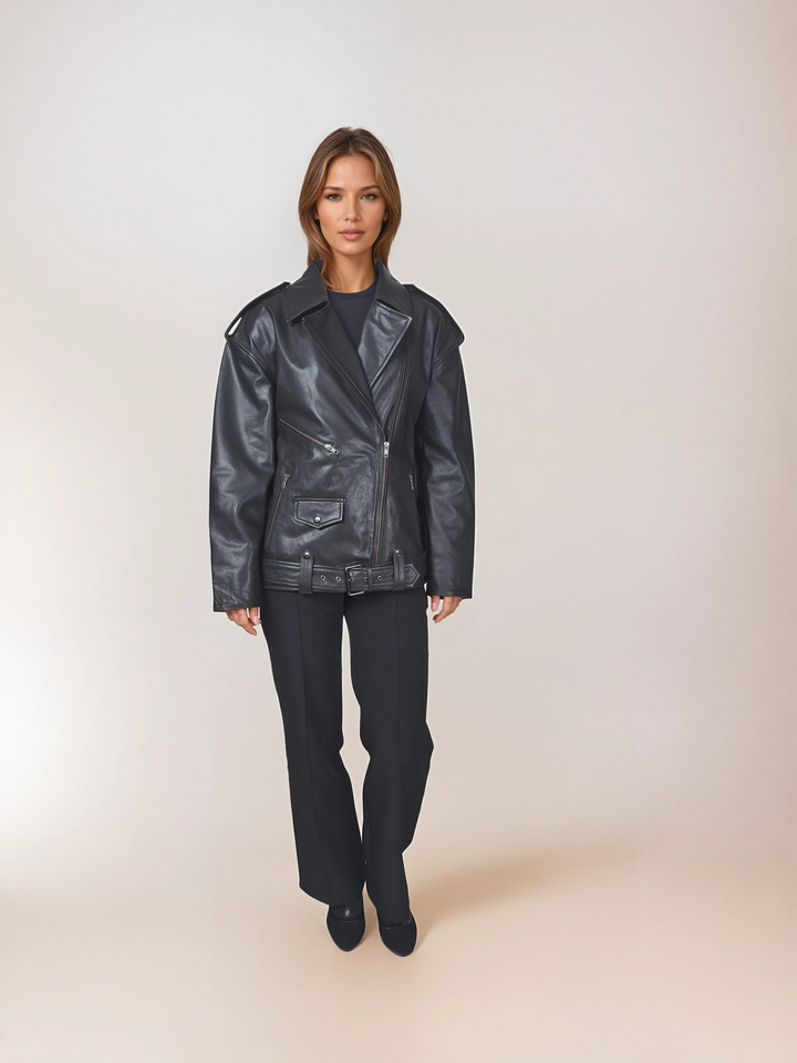 Illy, 62 cm. - Goat Leather - Women - Black