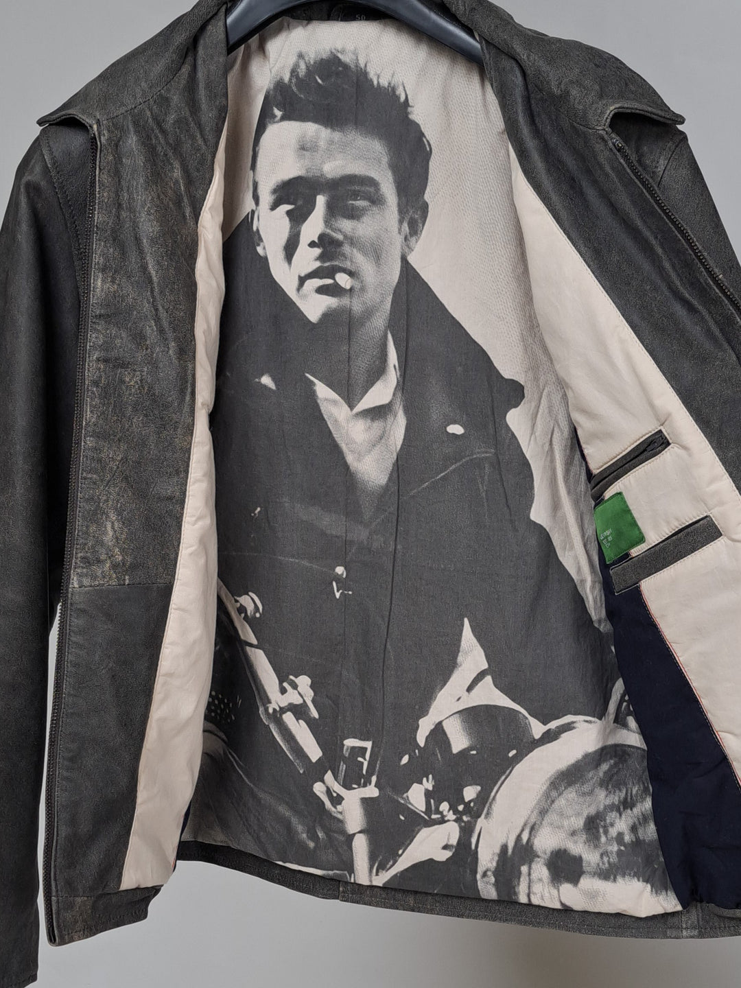 James Dean, 67 cm. - Sheep Leather - Man - Grey
