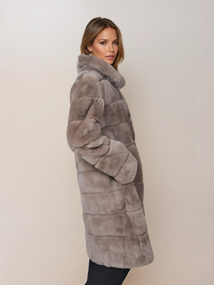 Petrovski, 100 cm. - Kragen - Rex - Damen - Cafe Latte