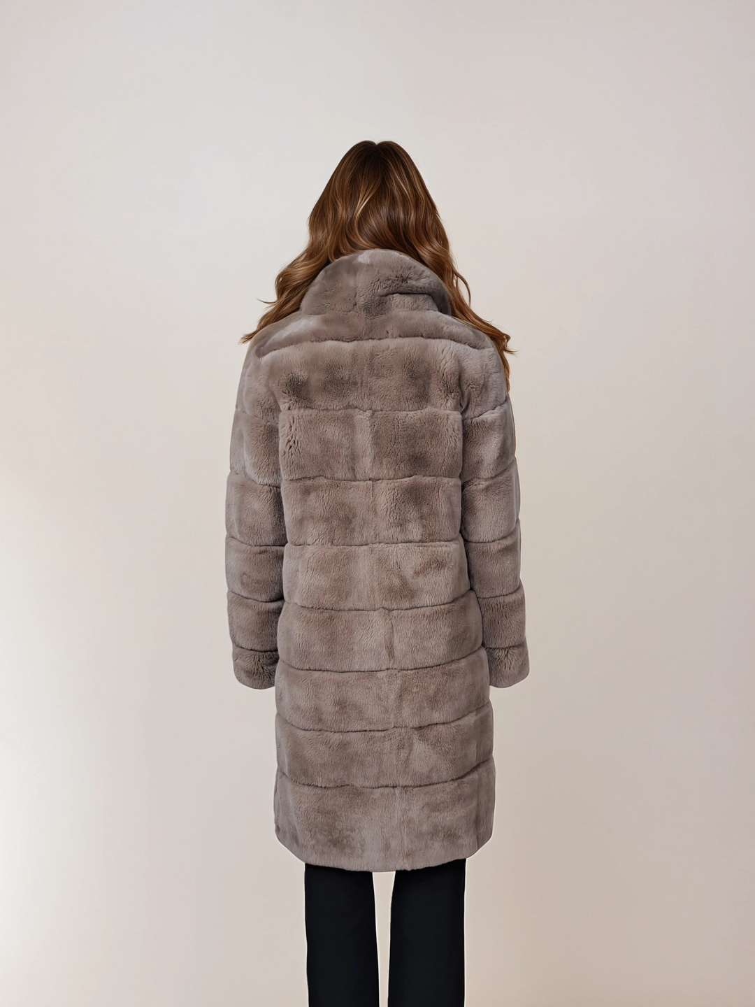 Petrovski, 100 cm. - Kragen - Rex - Damen - Cafe Latte