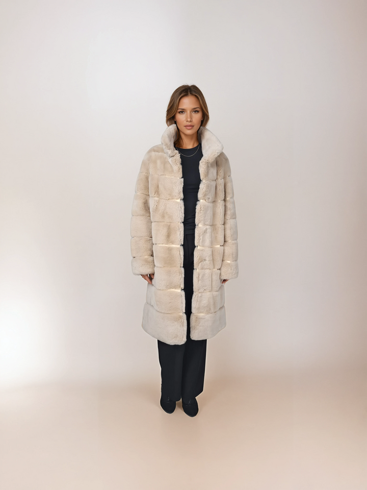 Petrovski, 100 cm. - Kragen - Rex - Damen - Creme